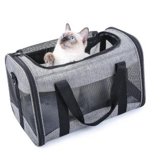 Wholesale dog carrier: PET Travel Carrier Airline Approved PET Carrier for Medium & Small Dogs Puppy Cat Expandable PET Bag