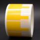 55x28mm Cable Adhesive Label 2mil Yellow Matte Water Resistant Synthetic Paper Cable Label