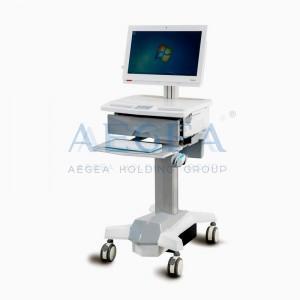 Wholesale lifting table: Computer Trolley ABS Medical Cart Workstation