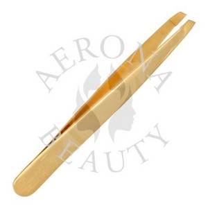 Wholesale straight tweezer: Gold Plated Tweezers