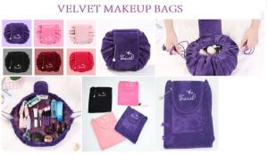 Wholesale cosmetic bag: Velvet Cosmetics Bag