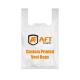 Plastic T-shirt Carrier Vest Bag HDPE Packaging Custom Printing OEM Custom Size Color Thickness