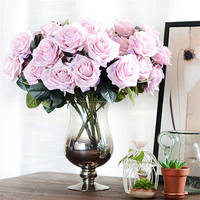 Sell 10 Head Artificial Rose Flowers Home Wedding Decoration...