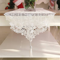 Sell White Lace Decorative Table Runner with Tassel