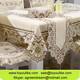 Toyoulik Beige Handmade Cutwork Embroidery Dining Tablecloth Chair Cover Set Table Runner Wholesale