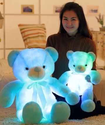 teddy bear with light