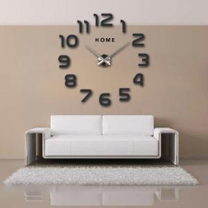 Wholesale wall clocks: 3D Digital Wall Clock DIY Acrylic Quartz Large Size Wall Clock