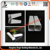Hot in Africa!!! PVC Rain Gutter System and Downspout for Roofing Drainage in Hangzhou