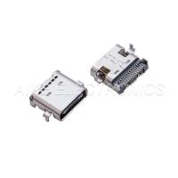 USB Type C 3.1,Receptable 24PIN, Double Rows SMT Contacts, Through Holes Legs, SINK PCB Board Type