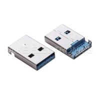 Standard USB 3.0 A Type Male PartMount PCB & DIP Type with Position Posts