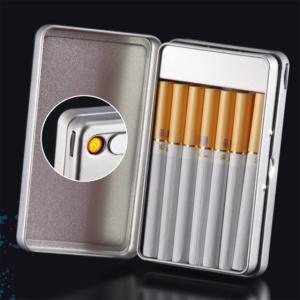 Wholesale tin-coated: Portable Case Personalised Ultra-thin Rechargeable Lighter