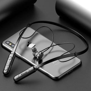 Wholesale earphone with mic: Original BT 5.0 Headphones with Noise Cancelling Mic 9D Stereo Sound Custom Neckband Earphone Wirele