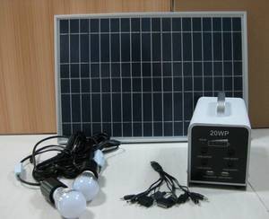 Wholesale solar lighting kit: 20W Solar Power System