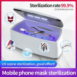 Wholesale sterlization: 180S 99.9% Ozone UV Light Nail Sterlizer Double Disinfection Dry Manicure ToolBox Ozone Generator