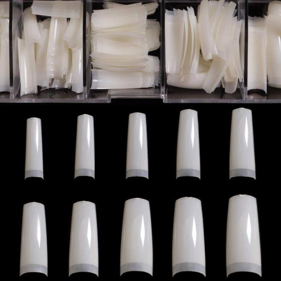 Wholesale Natural Acrylic Nail Tips French 100pcs with Case Manicure Practice Hand Stencils Fake Nai(id:11268348). Buy China Fake... 