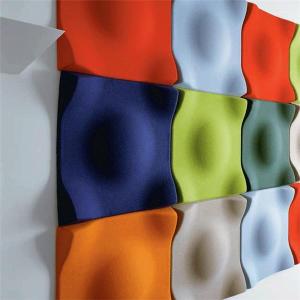 Wholesale recycled fiber: 3D PET Acoustic Wall Panel