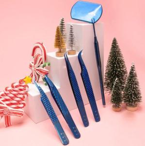 Wholesale eyelash extension: Limited Edition Titanium Eyelash Extension Tweezer Set