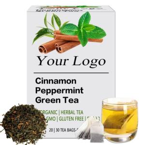 Wholesale cinnamon: Organic Cinnamon Peppermint Green Tea