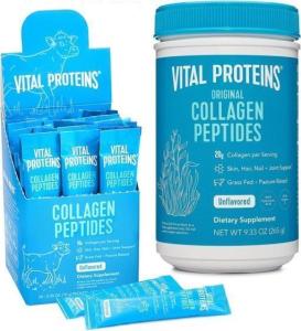 Wholesale stick: Expires 2028-Vital Proteins Collagen Peptides Powder, 9.33 Oz Unflavored + 20 Stick Pack