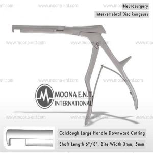 Wholesale stainless steel handle: Neurosurgery Intervertebral Disc Rongeurs Colclough Large Handle Downward Cutting
