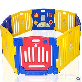 Baby Safety Plastic 8 Panel Safety Toddler Play Gate Fence