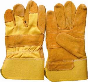 Wholesale split leather working gloves: Cow Split Leather Gloves-at Cheap Prices