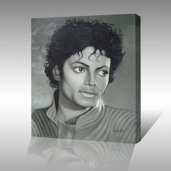 Hand Painted Michael Jackson Portrait Oil Painting(id:4536978). Buy ...