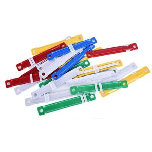Wholesale binder clips: PVC Paper File Sastener and Clip 2-Hole Binder Clip Paper Fasteners Loose-Leaf Binding Clamp