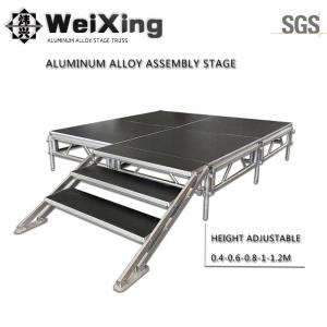 Wholesale aluminum circle price: Portable Modular Outdoor/Indoor Aluminum Stage/Adjustable Height Portable Stage Platform