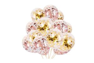 Wholesale baby furniture: 12 Inch Gold Confetti Balloons