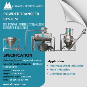 Wholesale material handling: Powder Transfer System | Powder Conveying System | Powder Material Handling System | Altomech Pvt