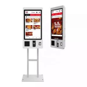 Wholesale interactive kiosks: 24inch Restaurant Interactive Kiosk Touch Screen Unattended Payment Kiosk with Floor Stand Choice