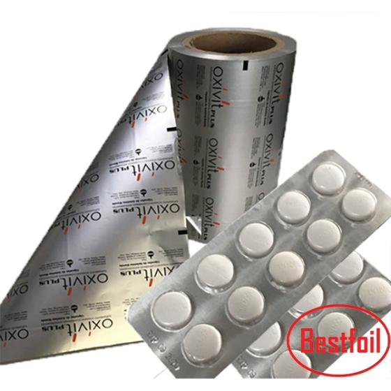 Pharmaceutical Packing Blister Aluminium LiddingFoil PTP Sealing with ...