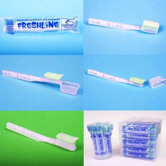 one time use toothbrush