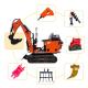 Chinese Mini Excavator Parts Small Digger for Sale
