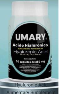 Wholesale acidic: UMARY Hyaluronic Acid - Cido Hialurnico 30 Caplets 850 Mg