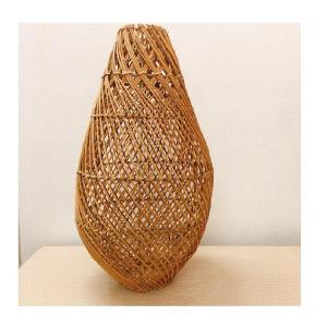 Wholesale wicker material: Bamboo Rattan Lamp Shade Lampshade Pendant Ligh Ceiling Lamp Chandelier Lighting Hanging Lamp
