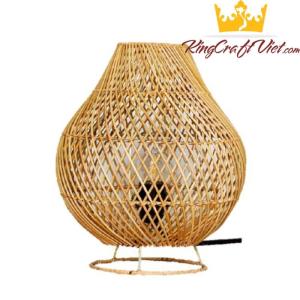 Wholesale flooring: Handwoven Rattan Table Lamp Floor Disk Lam Home Decoration Vietnam Manufacturer