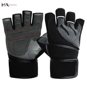 Wholesale strong: Customized Leather Weight Lifting Gloves/ Strong Grip