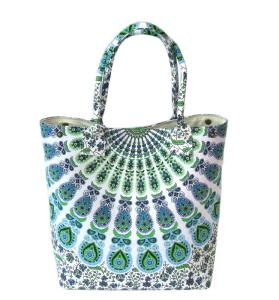Wholesale indian cotton.: Cotton Mandala Hand Bag for Women