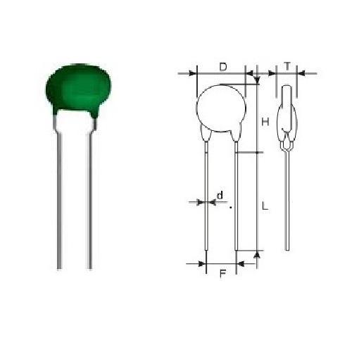 PTC Thermistor 25 Ohm 230V EPCOS B59870C0120A070 Cross Current Protect ...