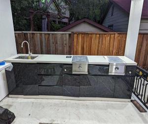 Wholesale quartz panel: Outdoor Aluminum Kitchen Cabinet