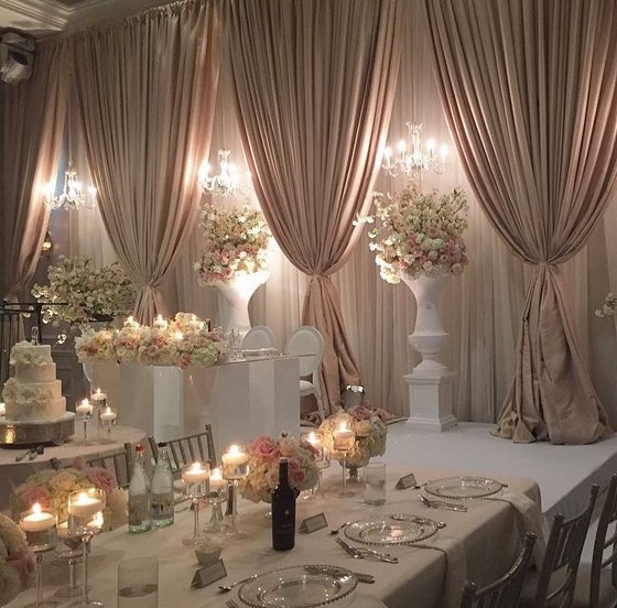 Wedding Backdrop Decoration Portable Pipe And Drape Chiffon