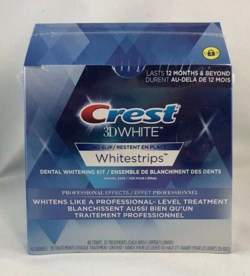 Crest Whitestrips Professional Effects 3D White 20 Strips 10 Treatments ...