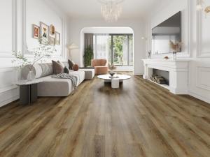 Wholesale pvc flooring: Wood Grain 100%Waterproof 7mm SPC Rigid Core Unilin Click PVC Hybrid Vinyl Flooring