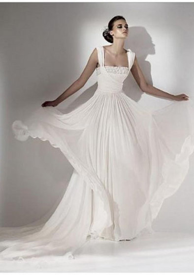 White Chiffon Dress