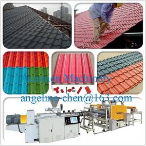 Wholesale Tile Making Machinery: Plastic PVC+ASA/PMMA Co-extrusion Glazed Roof Tile Making Machine