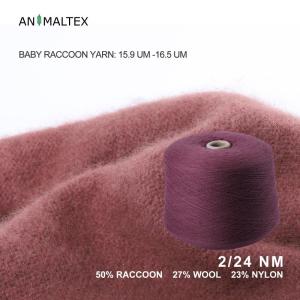 Wholesale mink coat: Chinese Manufacturer Dehair Raccoon Yarn Soft Animal Textile