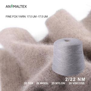 Wholesale cashmere fiber: Soft Pure Fox Yarn Animal Textail Manufacturer