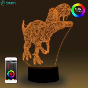 Wholesale promotional gifts for kids: Creative Amazing 3D LED Lamp High Quality Smart APP Control Best Gift for Valentines Day